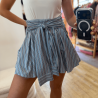 Jupe chemise bleue