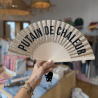 Eventail PUTAIN DE CHALEUR paillettes