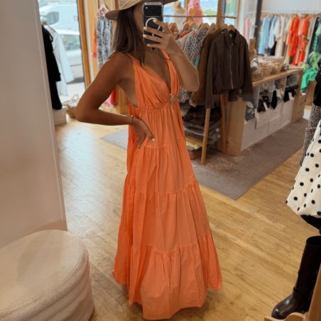 Robe SOLEIL longue orange