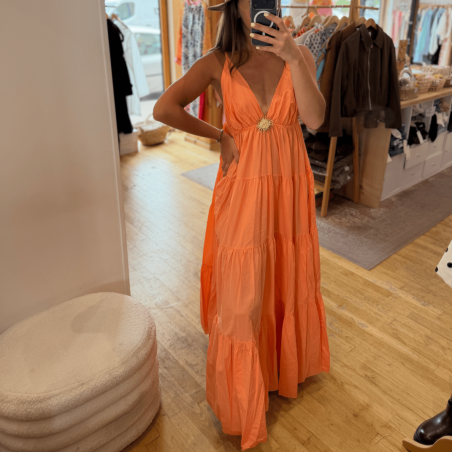 Robe SOLEIL longue orange