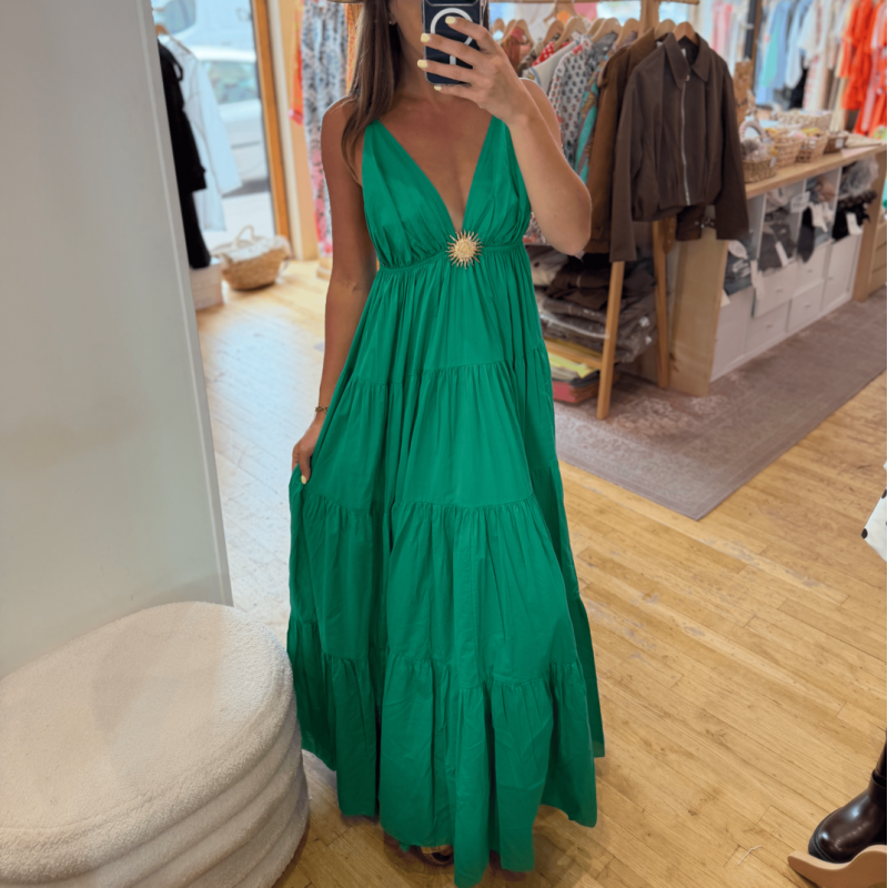 Robe SOLEIL longue verte