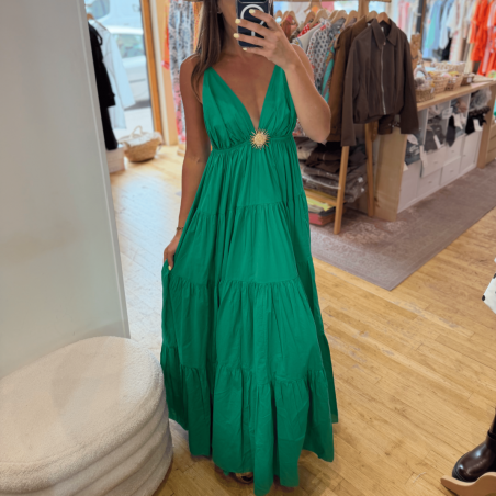 Robe SOLEIL longue verte