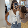 Top LOUNA blanc