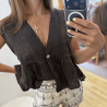 Top LOUNA marron