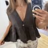 Top LOUNA marron