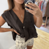 Top LOUNA marron