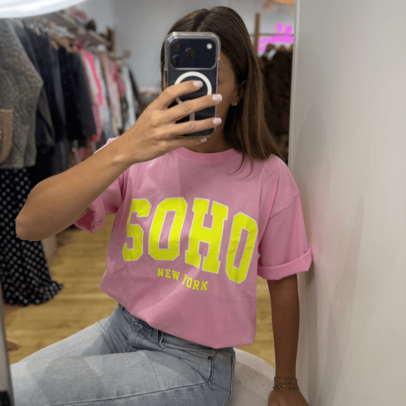 T-shirt SOHO rose pale