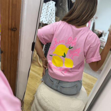 T-shirt LEMONS rose