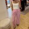 Pantalon 100% coton à rayures