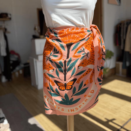 Paréo coloré à motifs