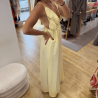 Robe longue légère marron