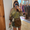 Robe porte feuille à motif bandana
