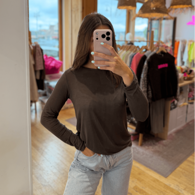 T-shirt MOCA marron