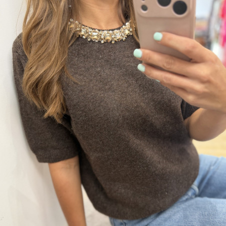 Pull ADELE marron