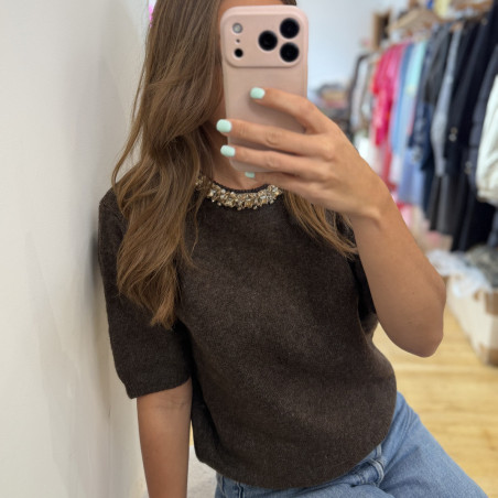 Pull ADELE marron