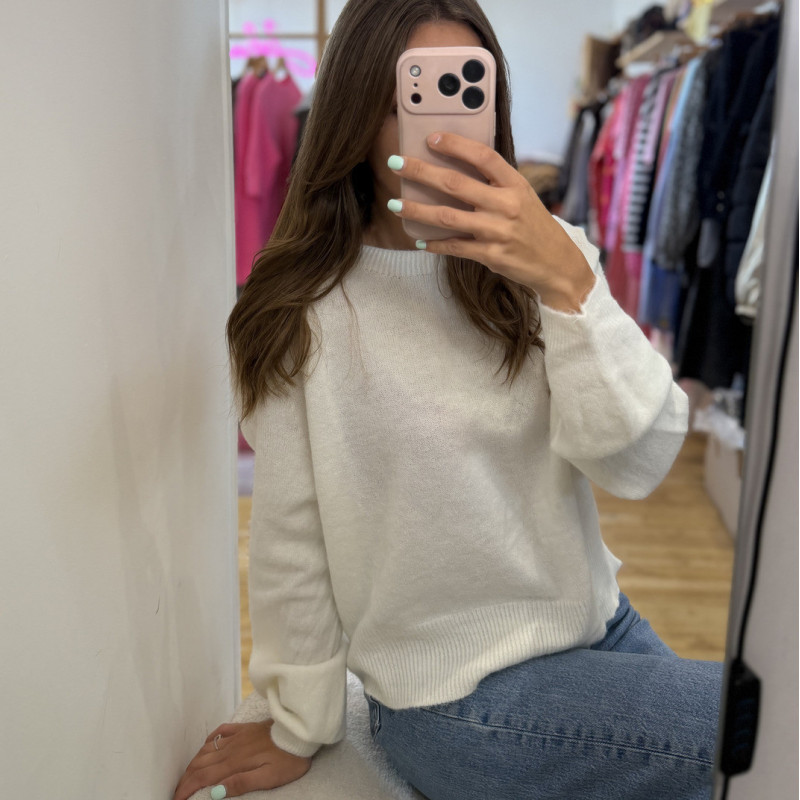 Pull LUCIE blanc