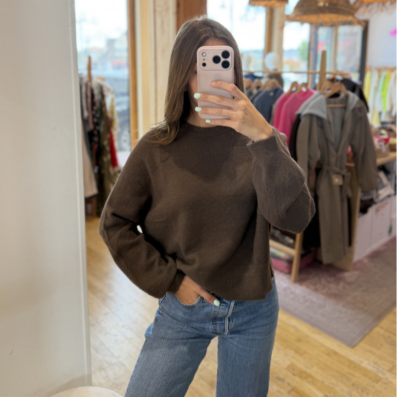 Pull LUCIE marron