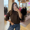 T-shirt LOVE marron