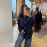 Chemise OMBLINE bleu marine