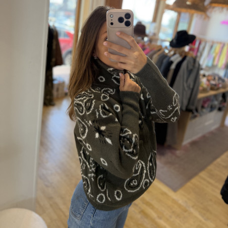 Gilet BANDANA kaki