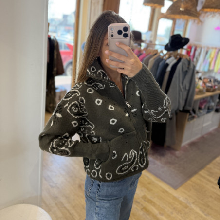 Gilet BANDANA kaki