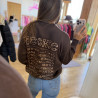 Pull maille ICONIC marron