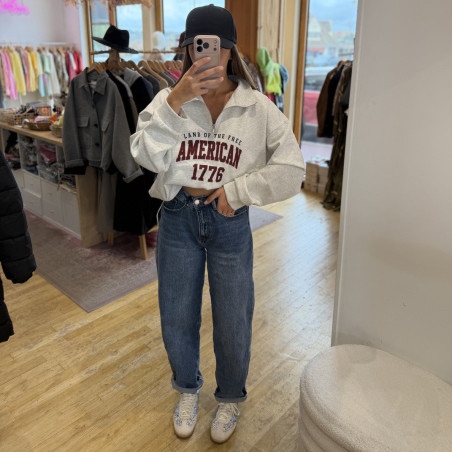 Sweat AMERICAN gris