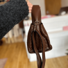 Petit sac tressé marron