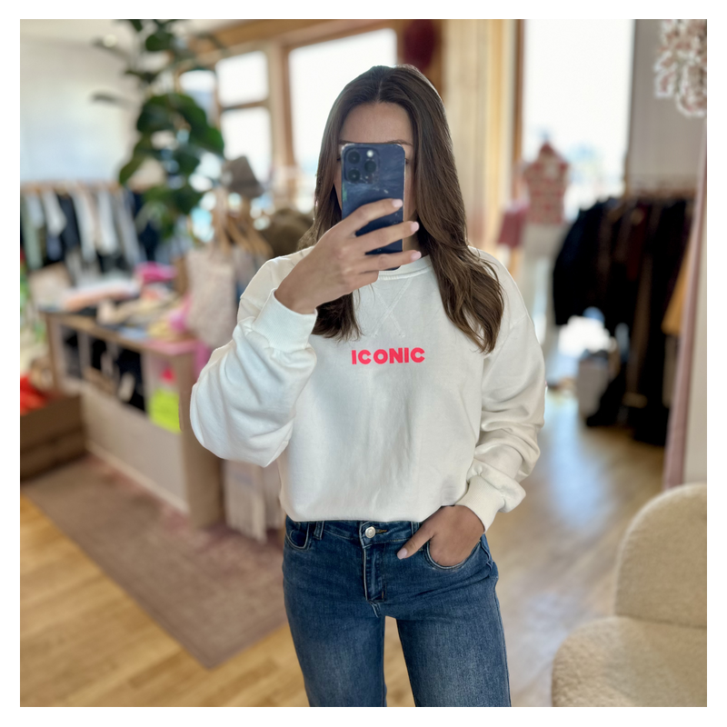 Sweat ICONIC blanc
